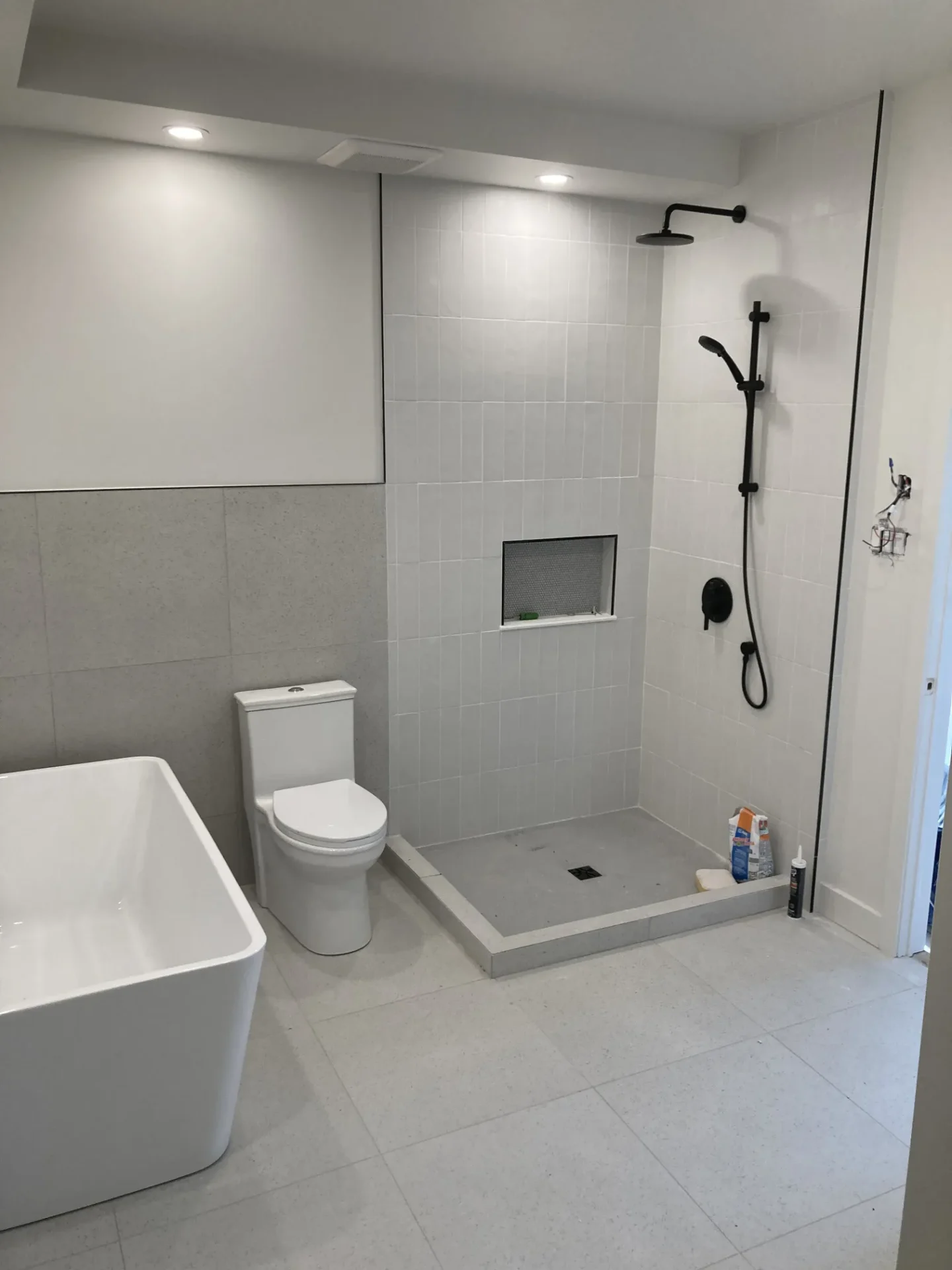 Salle de bain rénovée à Montréal